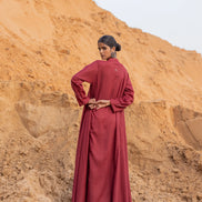 Mirage Dress - Maroon