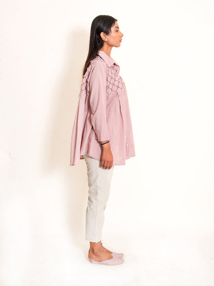 Mone Set (Top + Pants) Mul Cotton Ash Pink