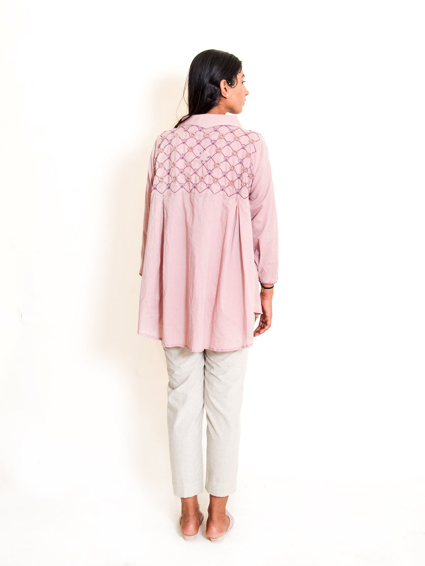 Mone Set (Top + Pants) Mul Cotton Ash Pink