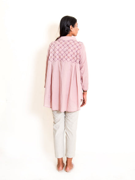 Mone Set (Top + Pants) Mul Cotton Ash Pink