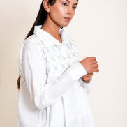 Mone Set (Top + Pants) Mul Cotton White
