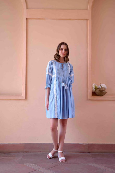 Navy Dress - Blue