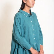Otter Set (Top + Pants) Mul Cotton Turquoise Green