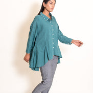 Otter Set (Top + Pants) Mul Cotton Turquoise Green