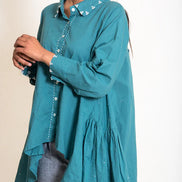 Otter Set (Top + Pants) Mul Cotton Turquoise Green