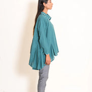 Otter Set (Top + Pants) Mul Cotton Turquoise Green