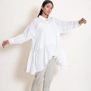 Otter Set (Top + Pants) Mul Cotton White
