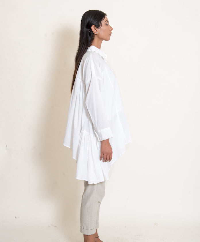 Otter Set (Top + Pants) Mul Cotton White