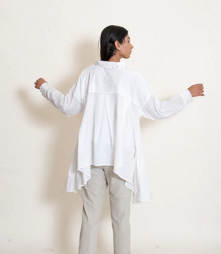 Otter Set (Top + Pants) Mul Cotton White