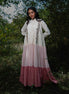 Paschar Dress - Beige and Pink