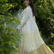 Paschar Dress - Beige and Yellow