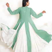 Pelican Set (Dress + Jacket) Mul Cotton - Apple green