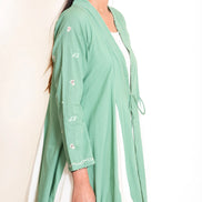Pelican Set (Dress + Jacket) Mul Cotton - Apple green