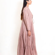 Pelican Set (Dress + Jacket) Mul Cotton - Ash Pink