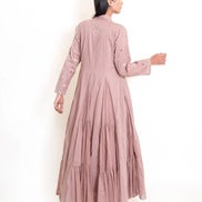 Pelican Set (Dress + Jacket) Mul Cotton - Ash Pink