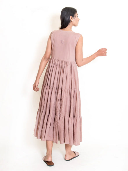 Pelican Set (Dress + Jacket) Mul Cotton - Ash Pink