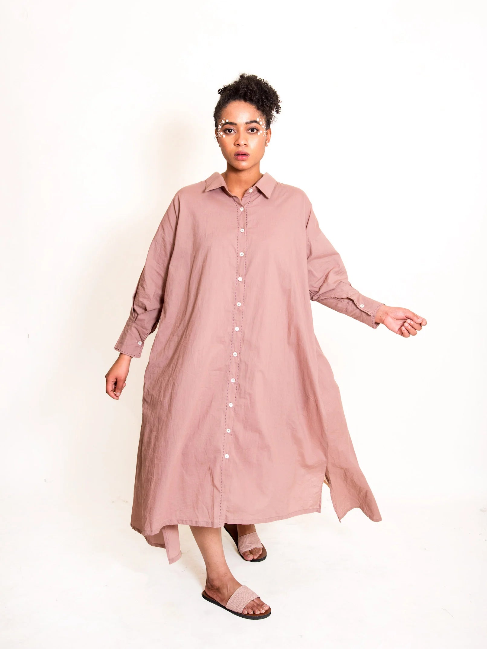 Poc Dress Mul Cotton - Ash Pink