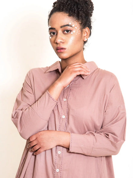 Poc Dress Mul Cotton - Ash Pink