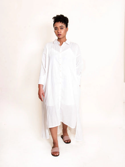 Poc Dress Mul Cotton - White