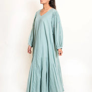 Seeho Dress Mul Cotton - Mint Green