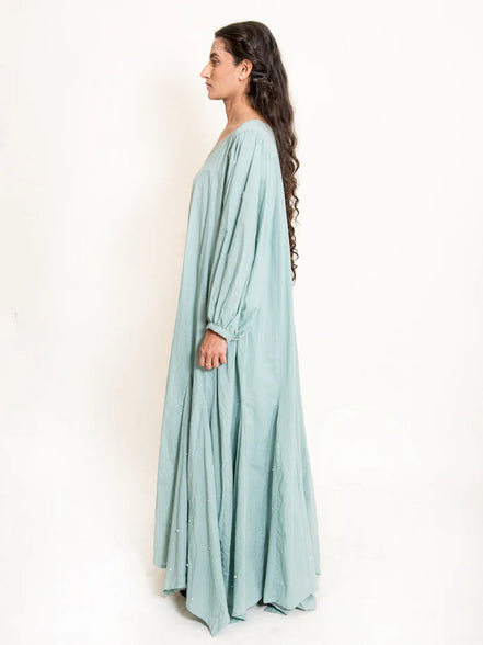 Seeho Dress Mul Cotton - Mint Green