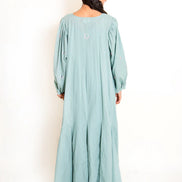 Seeho Dress Mul Cotton - Mint Green