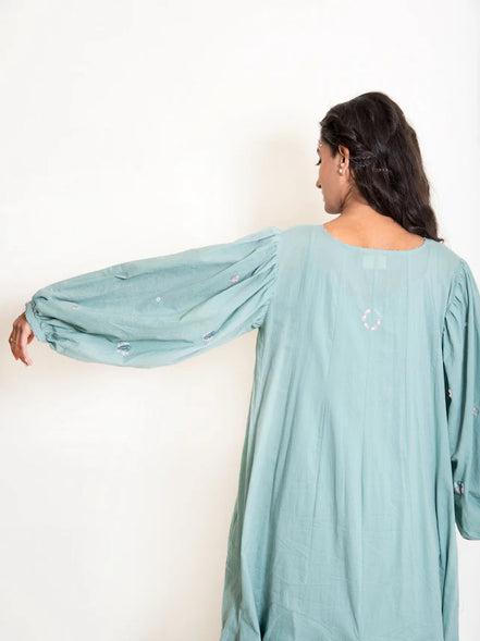 Seeho Dress Mul Cotton - Mint Green