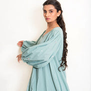 Seeho Dress Mul Cotton - Mint Green