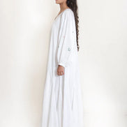 Seeho Dress Mul Cotton - White