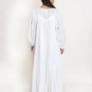 Seeho Dress Mul Cotton - White