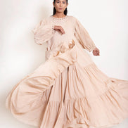 Shell Dress Mul Cotton - Ivory