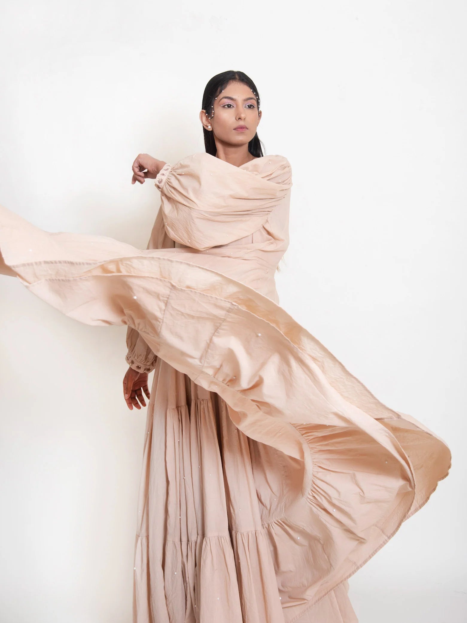 Shell Dress Mul Cotton - Ivory