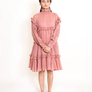 Squid Dress Mul Cotton - Onion Pink