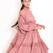 Squid Dress Mul Cotton - Onion Pink