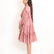 Squid Dress Mul Cotton - Onion Pink