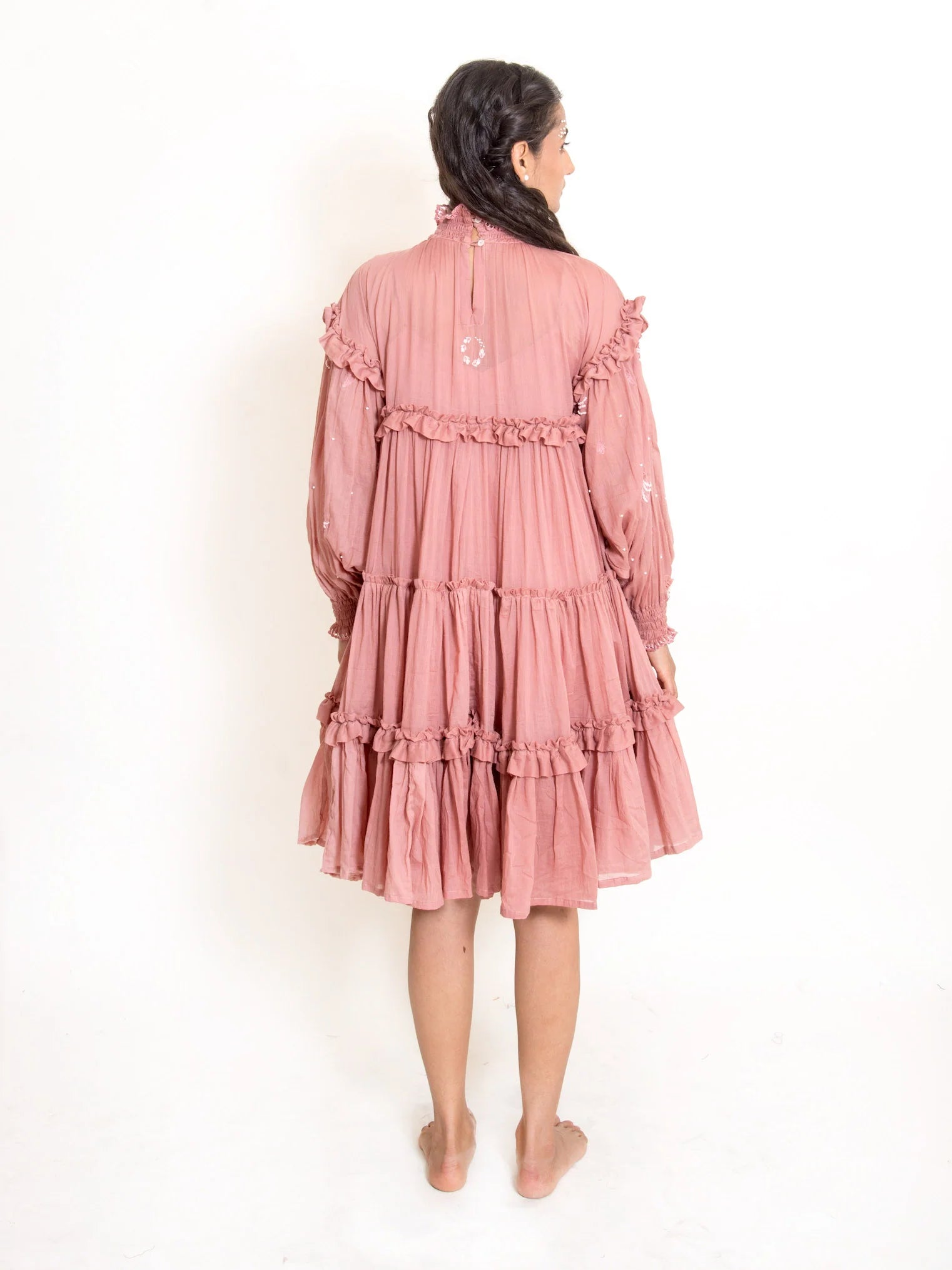 Squid Dress Mul Cotton - Onion Pink