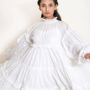 Squid Dress Mul Cotton - White