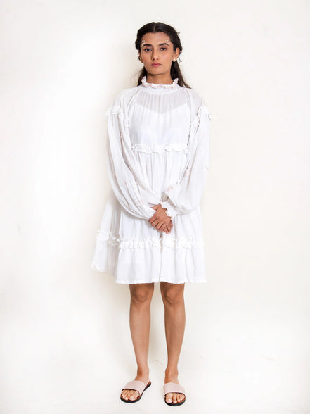Squid Dress Mul Cotton - White