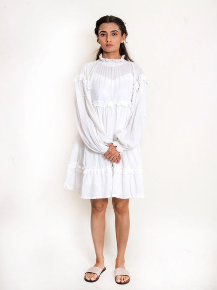 Squid Dress Mul Cotton - White