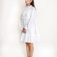 Squid Dress Mul Cotton - White
