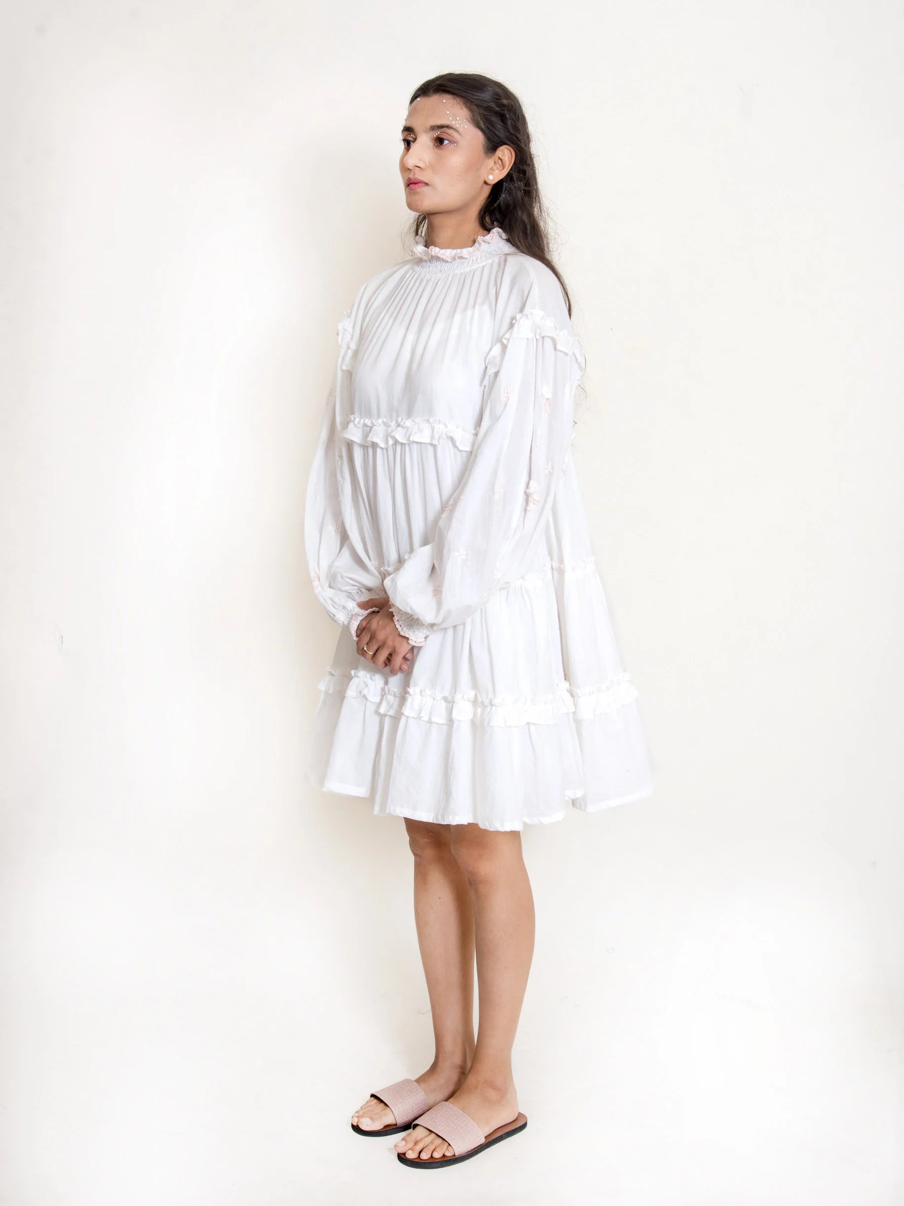 Squid Dress Mul Cotton - White