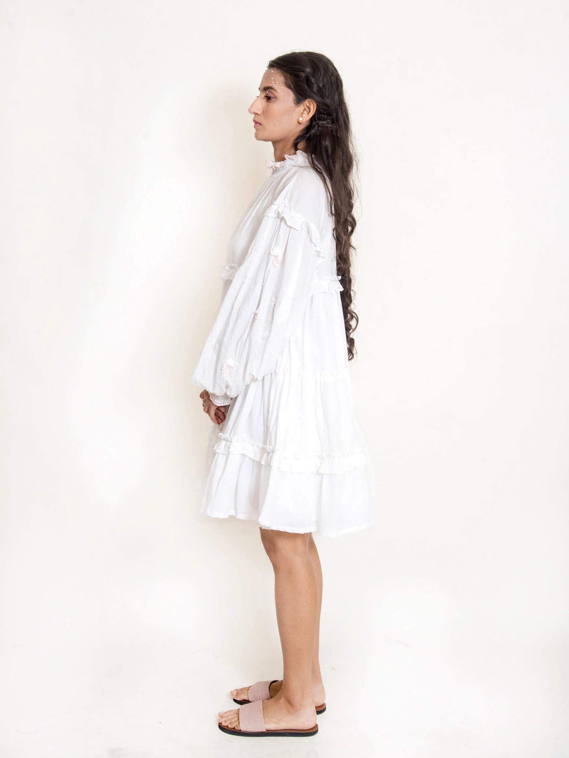 Squid Dress Mul Cotton - White