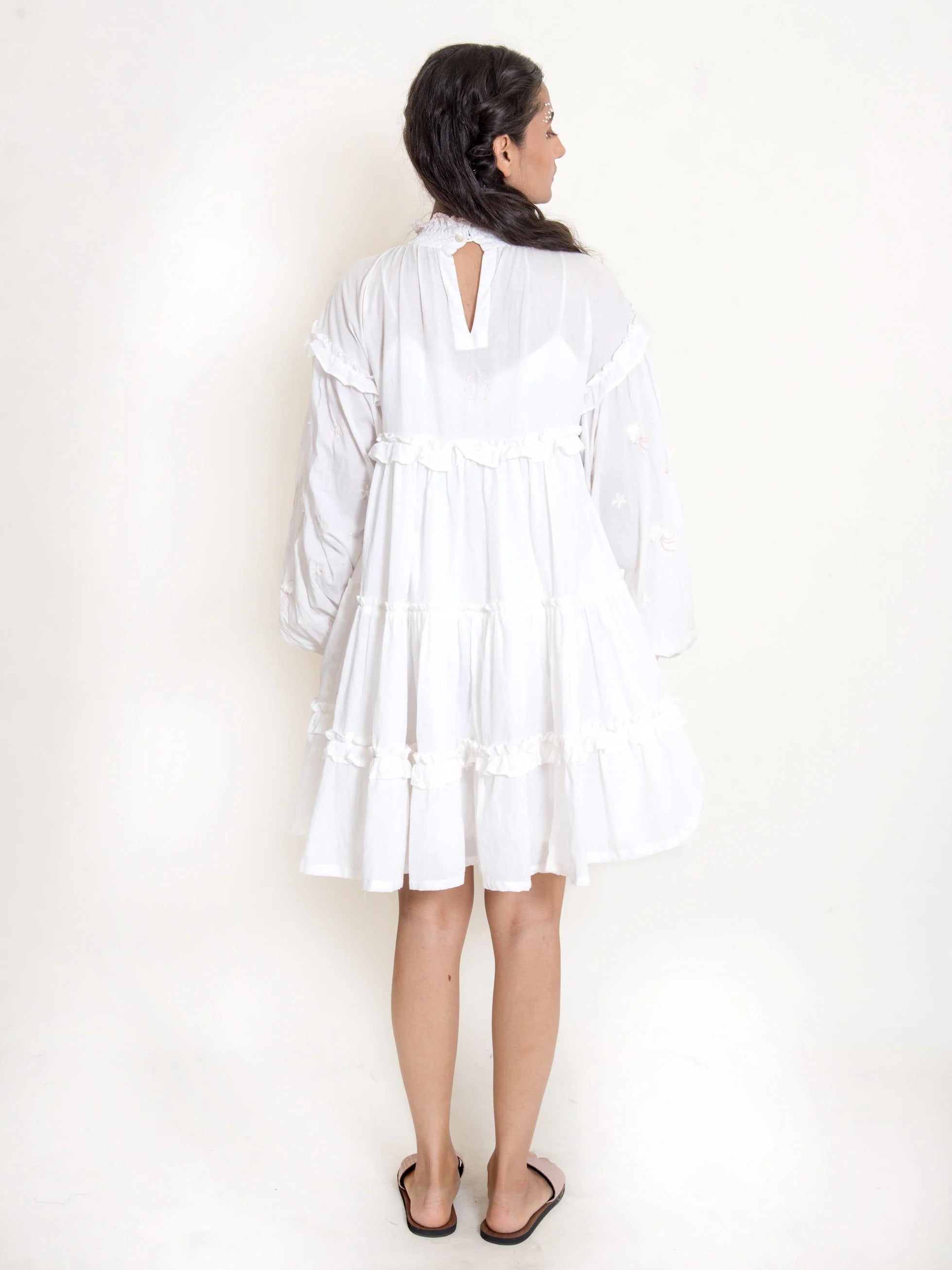 Squid Dress Mul Cotton - White