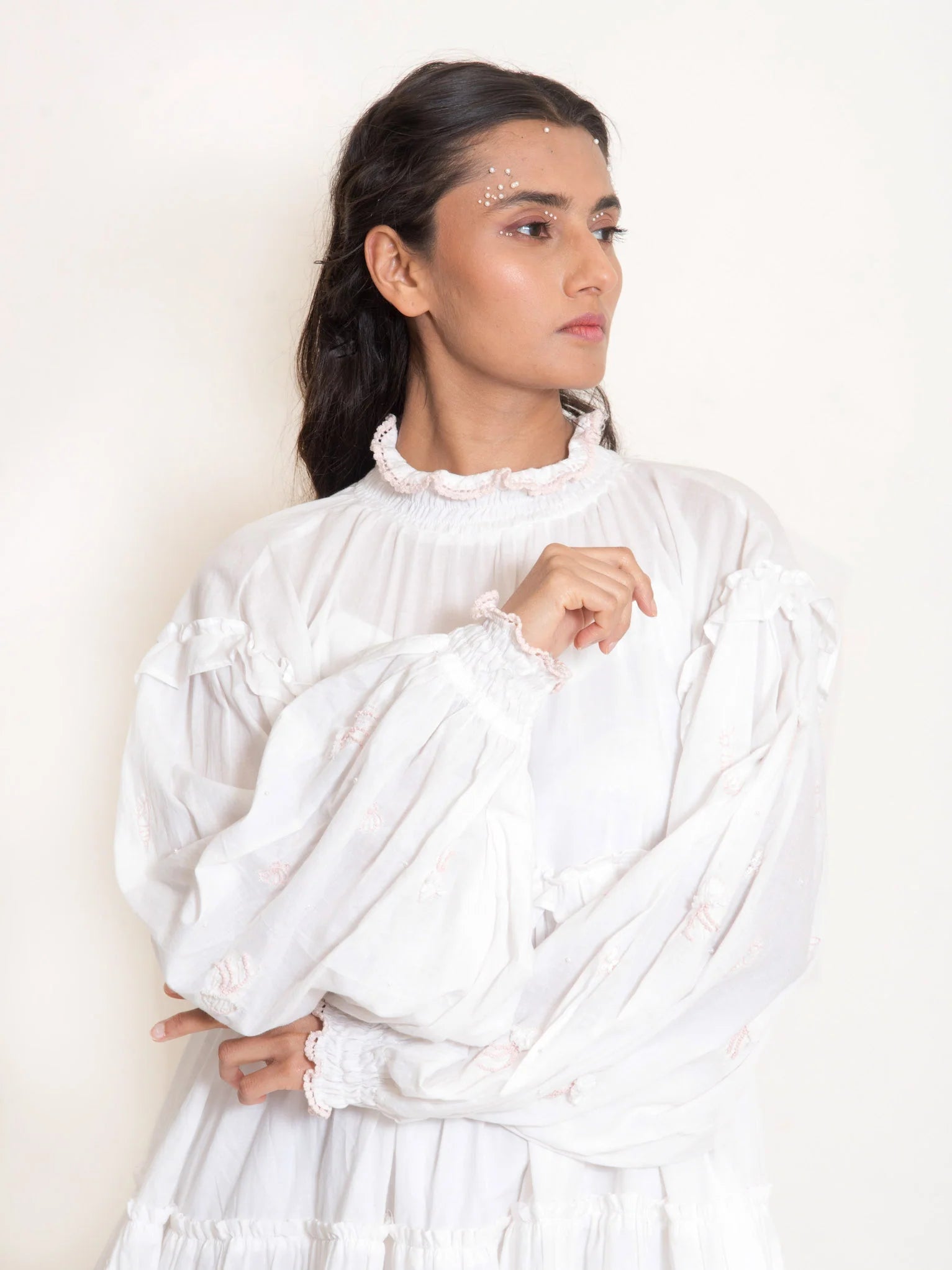 Squid Dress Mul Cotton - White