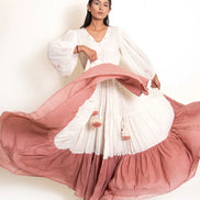 Stark Dress Mul Cotton - Beige