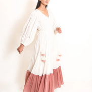 Stark Dress Mul Cotton - Beige