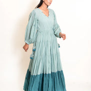 Stark Dress Mul Cotton -Mint Green