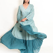 Stark Dress Mul Cotton -Mint Green