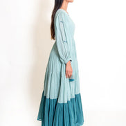 Stark Dress Mul Cotton -Mint Green