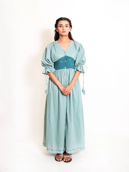 Turt Dress Mul Cotton - Mint Green